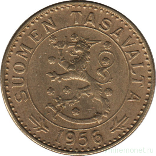 Монета. Финляндия. 20 марок 1956 год.