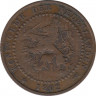 Монета. Нидерланды. 1 цент 1902 год. ав.