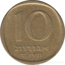 Монета. Израиль. 10 агорот 1974 (5734) год.