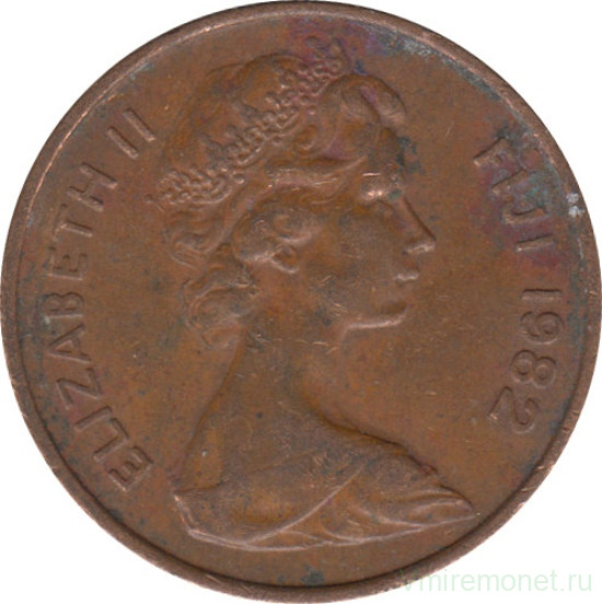 Монета. Фиджи. 2 цента 1982 год.