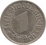 Аверс.Монета. Польша. Данциг. 1 гульден 1932 год.