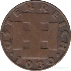 Монета. Австрия. 2 гроша 1930 год.