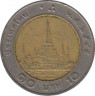 Монета. Тайланд. 10 бат 2002 год. ав.