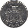 Монета. Ямайка. 10 центов 1991 год. ав.