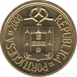 Монета. Португалия. 10 эскудо 2000 год.