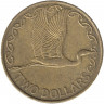 Монета. Новая Зеландия. 2 доллара 2003 год.