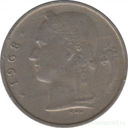Монета. Бельгия. 1 франк 1968 год. BELGIE.