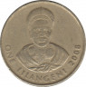 Монета. Свазиленд. 1 лилангени 2008 год. ав.