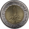 Монета. Египет. 1 фунт 2021 год. 75 лет Государственному совету. рев.