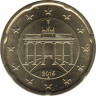 Монета. Германия. 20 центов 2015 год. (A). ав.