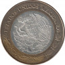 Монета. Мексика. 100 песо 2007 год. Пуэбла. рев.