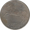  Монета. Норвегия. 1 крона 1971 год. ав.