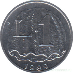 Монета. Сан-Марино. 1 лира 1989 год. 16 веков истории Сан-Марино.