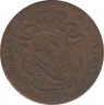 Монета. Бельгия. 1 сантим 1876 год. (des Belges). ав.