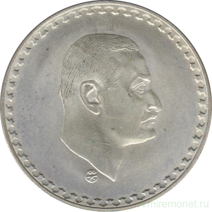 Монета. Египет. 1 фунт 1970 год. Президент Гамаль Абдель Насер.