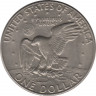  Монета. США. 1 доллар 1974 год. Монетный двор D. рев.