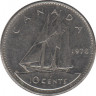Монета. Канада. 10 центов 1978 год. ав.