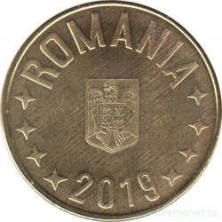 Монета. Румыния. 1 бан 2019 год.