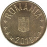 Монета. Румыния. 1 бан 2019 год. ав.