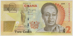 Банкнота. Гана. 2 седи 2015 год.