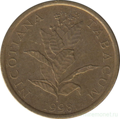 Монета. Хорватия. 10 лип 1998 год.