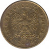 Монета. Польша. 1 грош 2004 год. ав.
