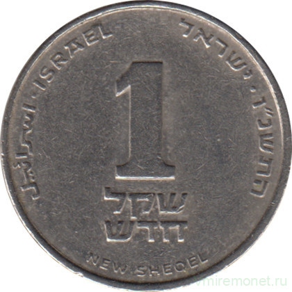 Монета. Израиль. 1 новый шекель 1996 (5756) год.