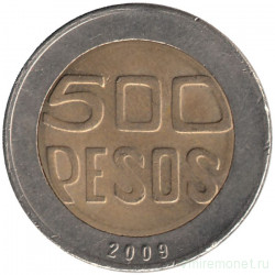 Монета. Колумбия. 500 песо 2009 год. 