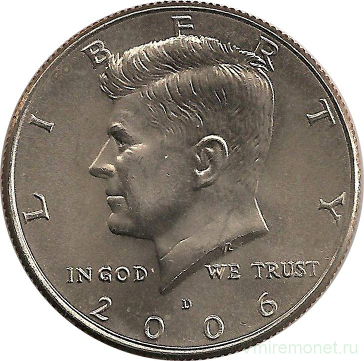 Монета. США. 50 центов 2006 год. Монетный двор D.