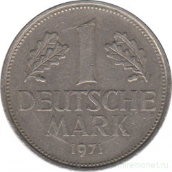 Монета. ФРГ. 1 марка 1971 год. Монетный двор - Мюнхен (D).
