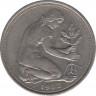 Монета. ФРГ. 50 пфеннигов 1982 год. Монетный двор - Гамбург (J). ав.