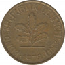 Монета. ФРГ. 10 пфеннигов 1978 год. Монетный двор - Карлсруэ (G). ав.