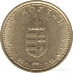 Монета. Венгрия. 1 форинт 1994 год.