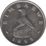Монета. Зимбабве. 5 центов 1995 год. ав.