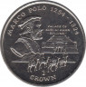 Монета. Великобритания. Остров Мэн. 1 крона 1998 год. Марко Поло. ав.