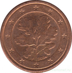 Монета. Германия. 1 цент 2004 год. (F).
