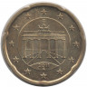 Монета. Германия. 20 центов 2011 год. (G).  