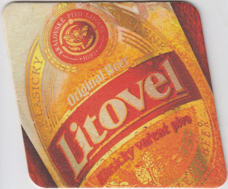 Подставка. Пиво  "Litovel". Чехия.
