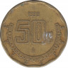 Монета. Мексика. 50 сентаво 1999 год. ав.
