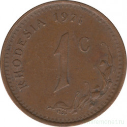 Монета. Родезия. 1 цент 1971 год.