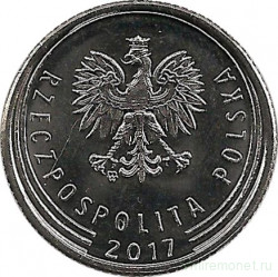 Монета. Польша. 20 грошей 2017 год.