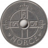 Монета. Норвегия. 1 крона 2001 год. Звезда. рев.