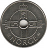  Монета. Норвегия. 1 крона 2005 год. рев.