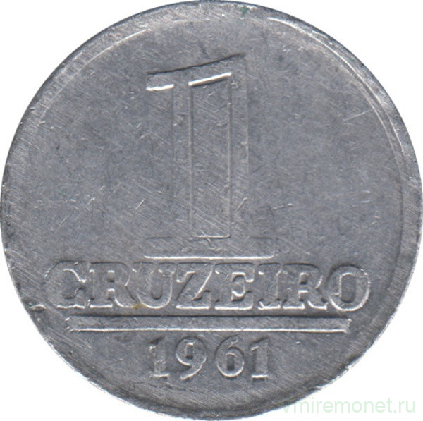 Монета. Бразилия. 1 крузейро 1961 год.