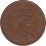 Монета. Фиджи. 2 цента 1976 год. ав.