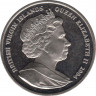 Монета. Великобритания. Британские Виргинские острова. 1 доллар 2004 год. 60 лет высадке в Нормандии. Десант. рев.