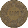 Монета. Перу. 1 соль 1965 год. ав.