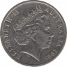 Монета. Австралия. 10 центов 2005 год. ав.