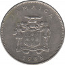 Монета. Ямайка. 10 центов 1988 год. ав.
