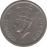 Монета. Индия. 1 рупия 1947 год. рев.